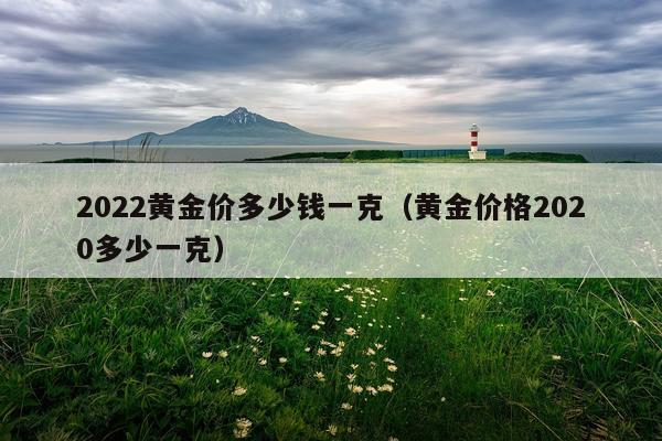 2022黄金价多少钱一克（黄金价格2020多少一克）