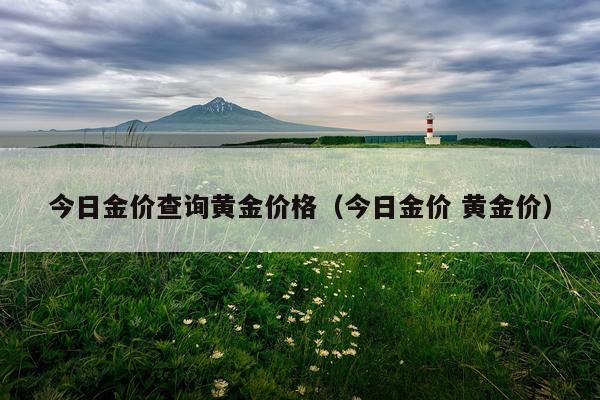 今日金价查询黄金价格（今日金价 黄金价）