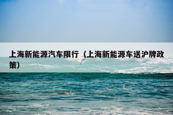 上海新能源汽车限行（上海新能源车送沪牌政策）