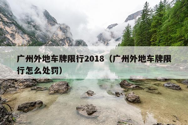 广州外地车牌限行2018（广州外地车牌限行怎么处罚）