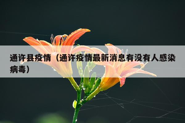 通许县疫情（通许疫情最新消息有没有人感染病毒）