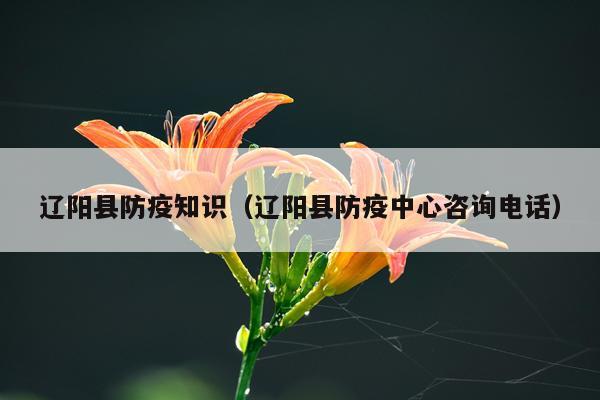 辽阳县防疫知识（辽阳县防疫中心咨询电话）