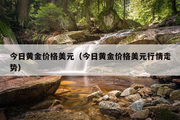 今日黄金价格美元（今日黄金价格美元行情走势）