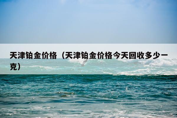 天津铂金价格（天津铂金价格今天回收多少一克）