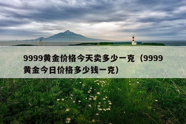 9999黄金价格今天卖多少一克(9999黄金今日价格多少钱一克)
