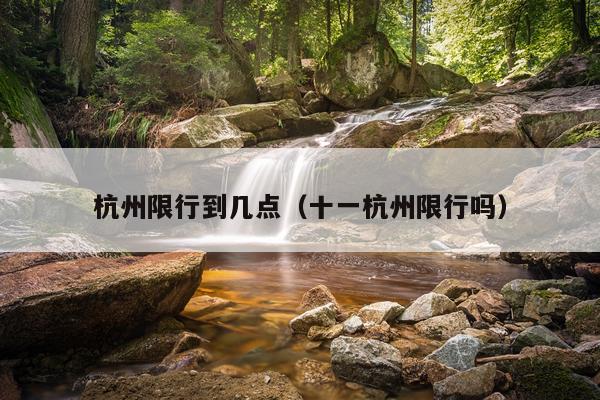 杭州限行到几点(十一杭州限行吗)