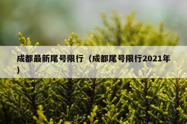 成都最新尾号限行（成都尾号限行2021年）