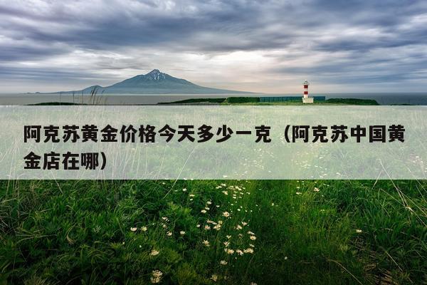 阿克苏黄金价格今天多少一克(阿克苏中国黄金店在哪)