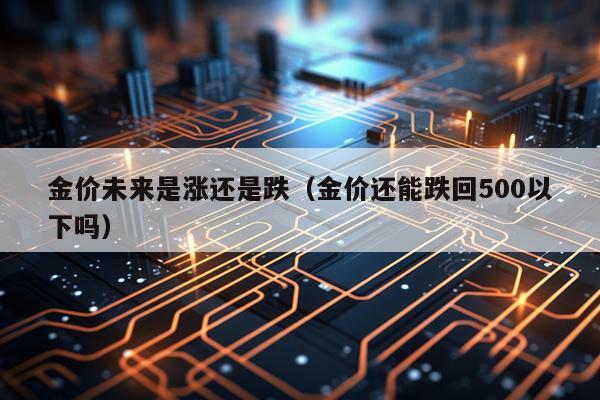 金价未来是涨还是跌（金价还能跌回500以下吗）