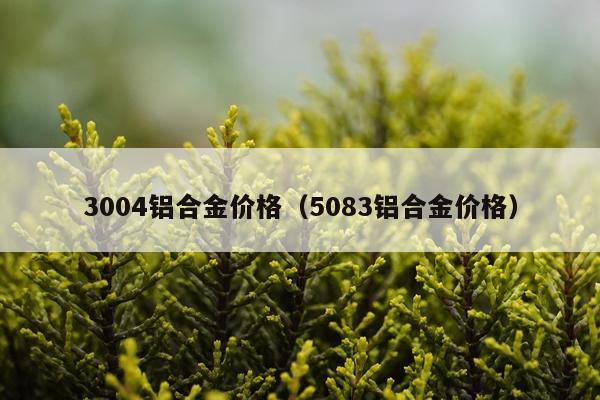 3004铝合金价格(5083铝合金价格)