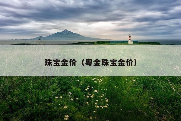 珠宝金价(粤金珠宝金价)