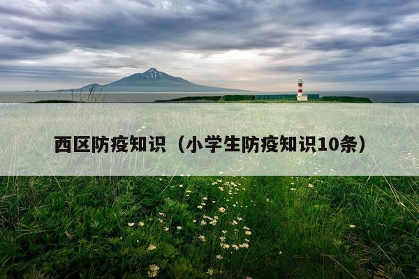 西区防疫知识（小学生防疫知识10条）