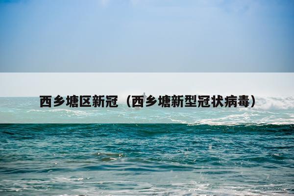 西乡塘区新冠(西乡塘新型冠状病毒)