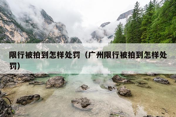 限行被拍到怎样处罚(广州限行被拍到怎样处罚)