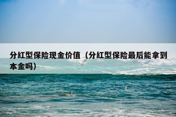 分红型保险现金价值（分红型保险最后能拿到本金吗）