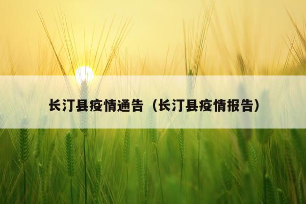 长汀县疫情通告（长汀县疫情报告）
