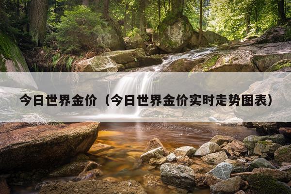 今日世界金价（今日世界金价实时走势图表）