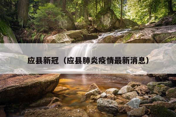 应县新冠（应县肺炎疫情最新消息）