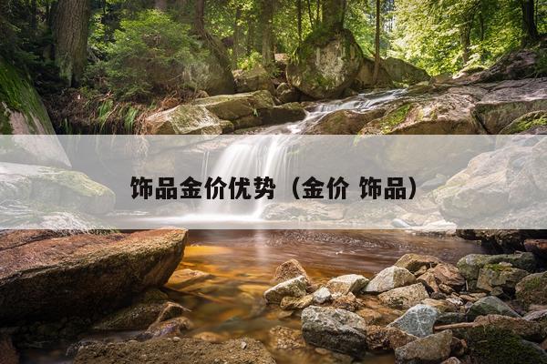 饰品金价优势（金价 饰品）