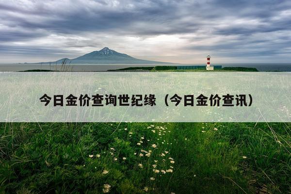 今日金价查询世纪缘（今日金价查讯）
