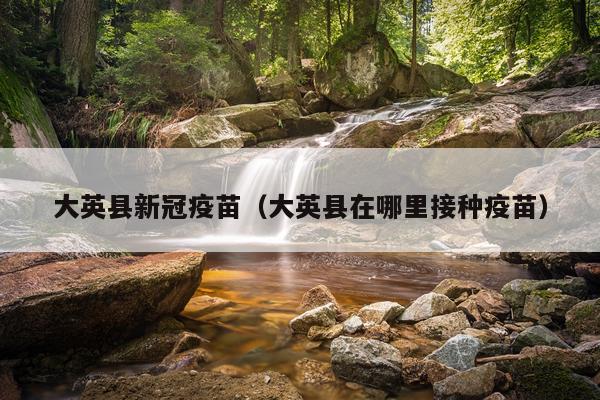 大英县新冠疫苗（大英县在哪里接种疫苗）