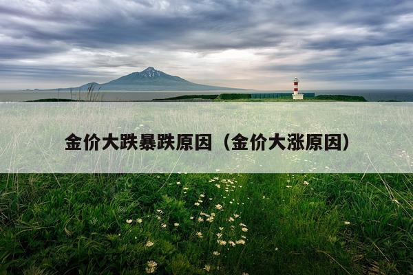 金价大跌暴跌原因（金价大涨原因）