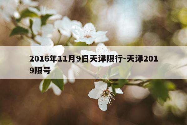 2016年11月9日天津限行-天津2019限号