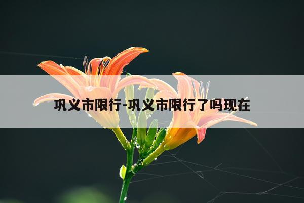 巩义市限行-巩义市限行了吗现在