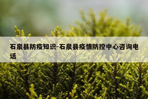 石泉县防疫知识-石泉县疫情防控中心咨询电话
