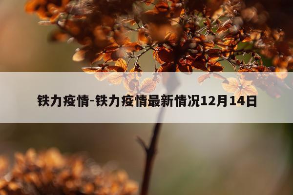 铁力疫情-铁力疫情最新情况12月14日