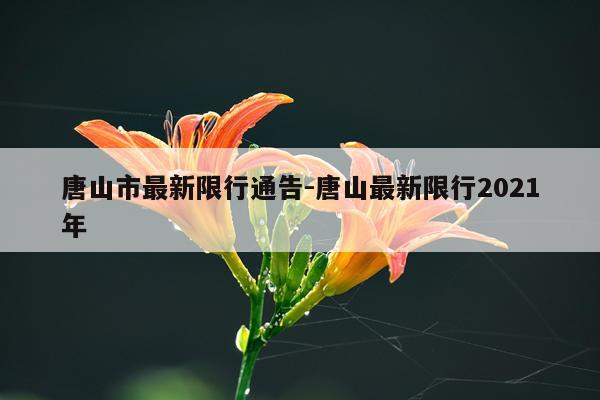 唐山市最新限行通告-唐山最新限行2021年