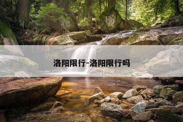 洛阳限行-洛阳限行吗