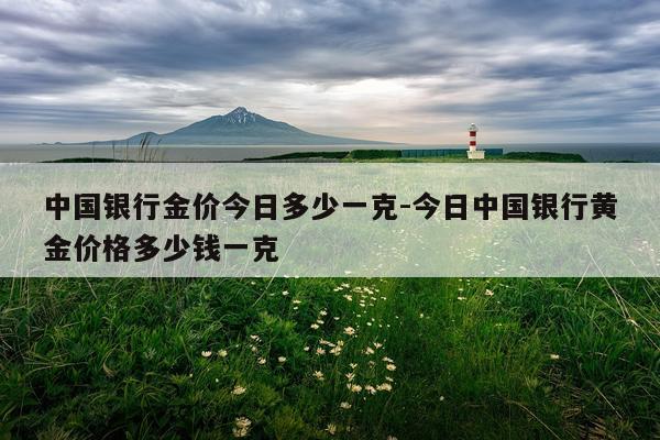 中国银行金价今日多少一克-今日中国银行黄金价格多少钱一克
