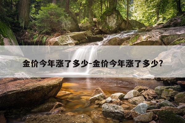 金价今年涨了多少-金价今年涨了多少?