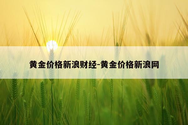 黄金价格新浪财经-黄金价格新浪网