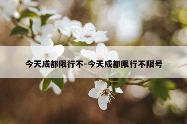 今天成都限行不-今天成都限行不限号