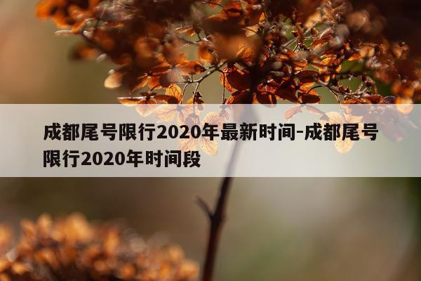 成都尾号限行2020年最新时间-成都尾号限行2020年时间段