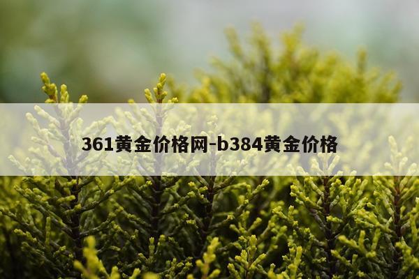 361黄金价格网-b384黄金价格