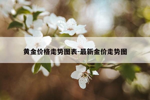 黄金价格走势图表-最新金价走势图