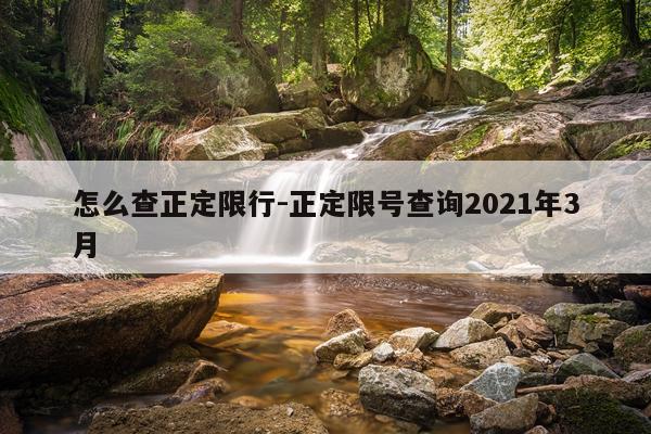 怎么查正定限行-正定限号查询2021年3月
