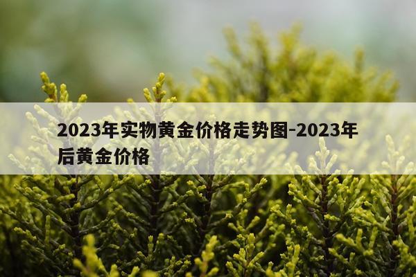 2023年实物黄金价格走势图-2023年后黄金价格
