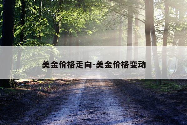 美金价格走向-美金价格变动