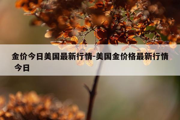 金价今日美国最新行情-美国金价格最新行情 今日
