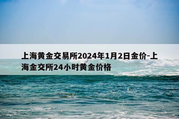 上海黄金交易所2024年1月2日金价-上海金交所24小时黄金价格