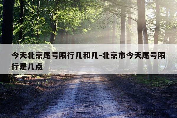 今天北京尾号限行几和几-北京市今天尾号限行是几点