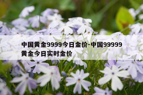 中国黄金9999今日金价-中国99999黄金今日实时金价