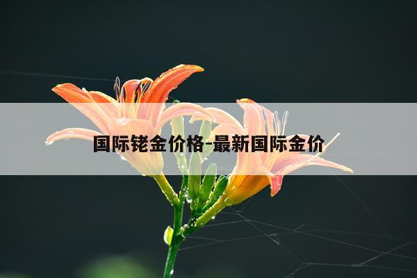 国际铑金价格-最新国际金价