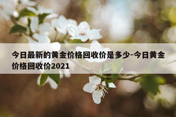 今日最新的黄金价格回收价是多少-今日黄金价格回收价2021