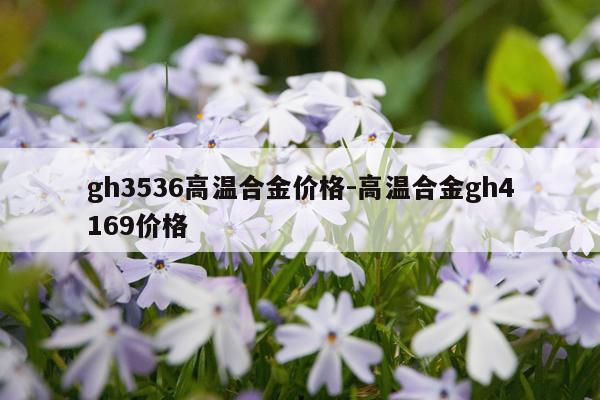 gh3536高温合金价格-高温合金gh4169价格