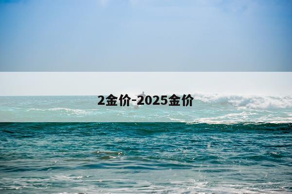 2金价-2025金价